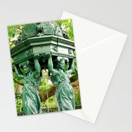 Wallace fountain of Paris | Stylish Public drinking water fountain | Parisian urban decor Stationery Card