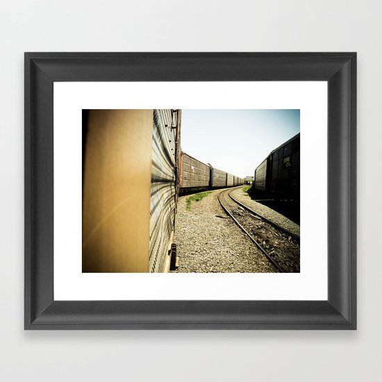 end of the line Framed Art Print