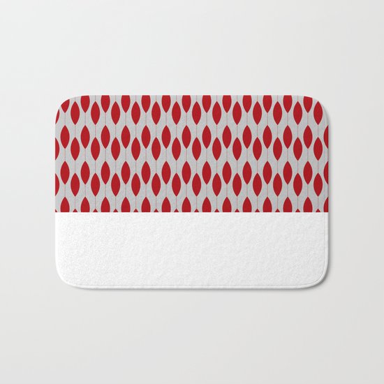 Rose petal drops modern pattern Bath Mat