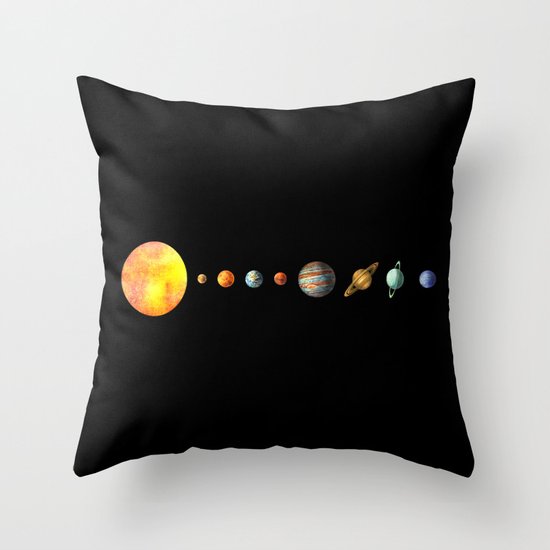 Solar System Throw Pillow