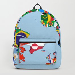 Globe with Flags Backpack