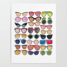 Sunglasses by Veronique de Jong Poster