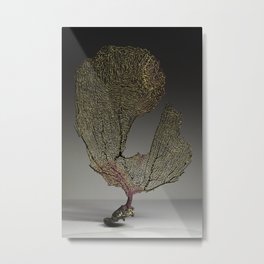 Purple Sea Fan III Metal Print | Conservation, Meditation, Sewing, Oneness, Marinelife, Purple, Fauna, Thread, Making, Zen 