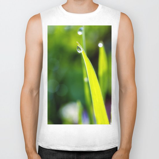 morning glory Biker Tank
