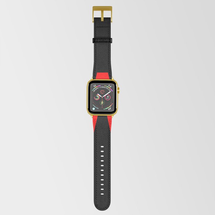 LETTER W (RED-BLACK) Apple Watch Band