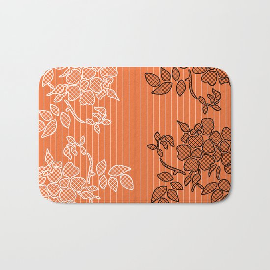 SPRING IN ORANGE Bath Mat
