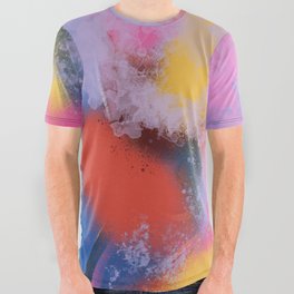 Abstract Graffiti Spray Art Pop All Over Graphic Tee