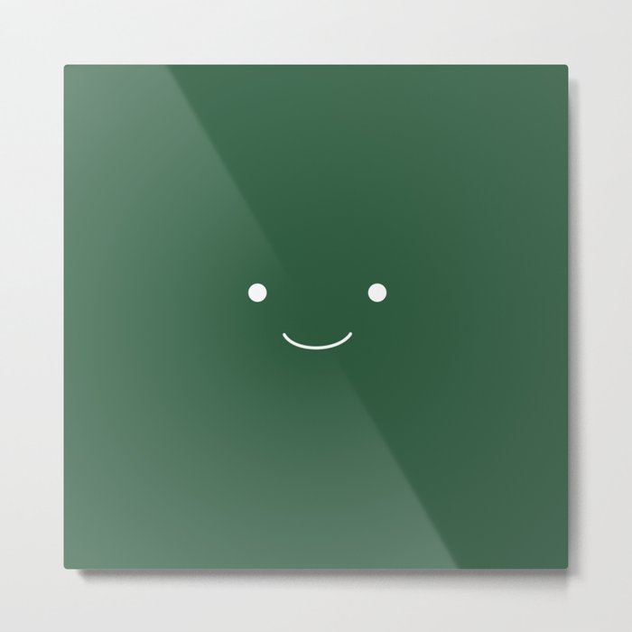 Happy 2 green Metal Print