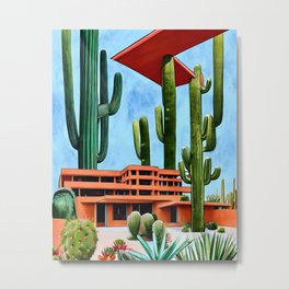 0108. Surreal Collage Art. Metal Print | Adobe, Surreal, Adobe House, Pop Art, Digital, Suureal Collage, Surreal Watercolor, Cactus, Cactus Desert, Surrealist 