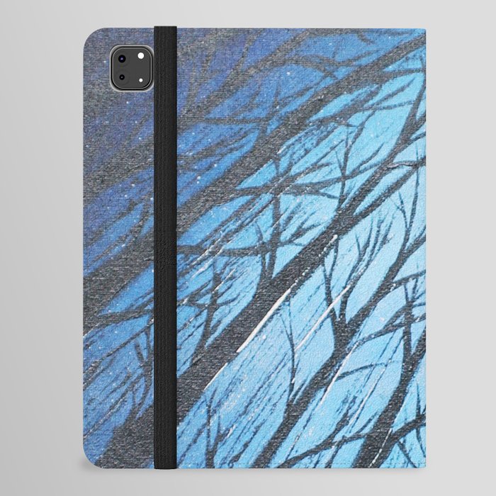 Full Moon and Trees - Original Abstract Painting iPad Folio Case