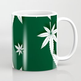 Marijuana Pot Leaf Background Plant Design Coffee Mug