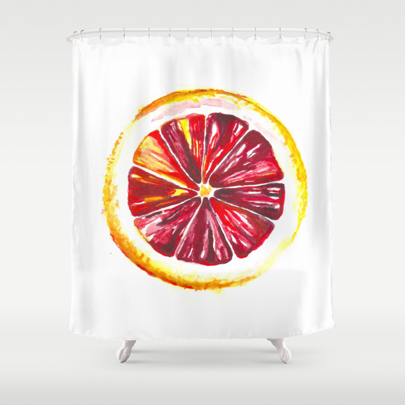 Blood Orange Shower Curtain By Colorbykiki Society6