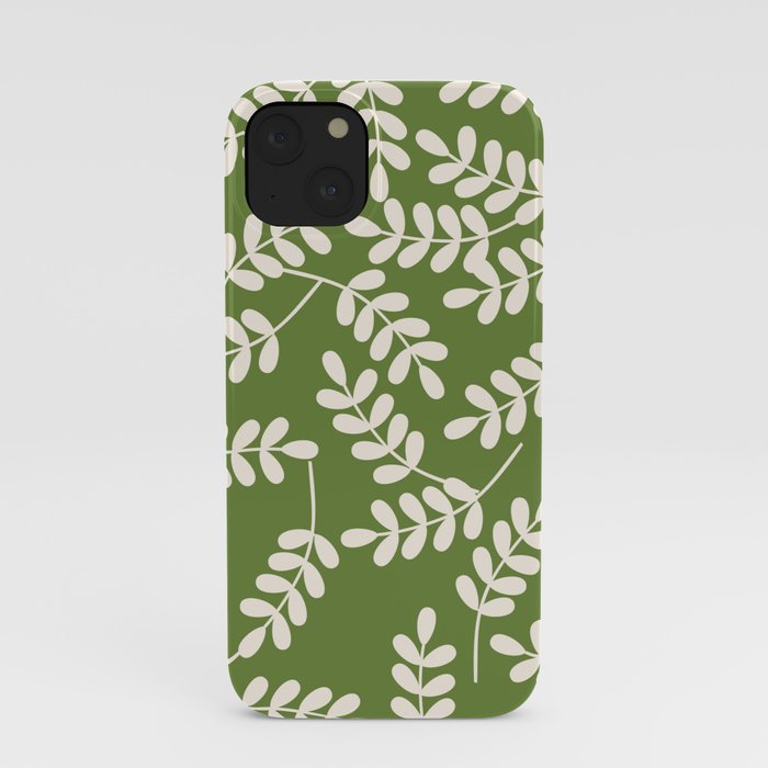 Holiday Leafy Pattern iPhone Case
