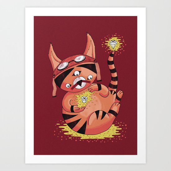 Cat Magic Art Print