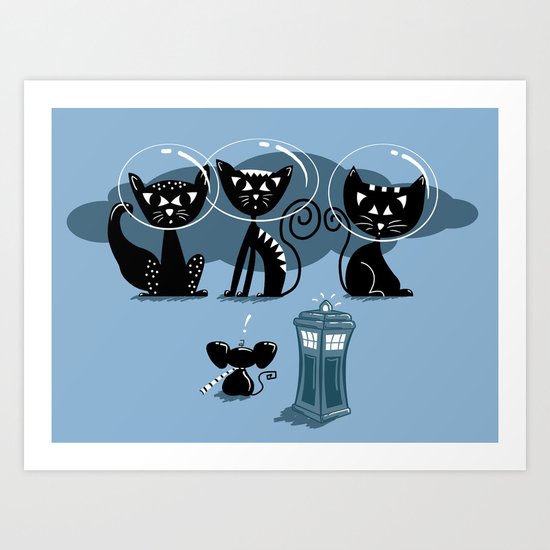 Doctor WHOops, wrong planet! Art Print