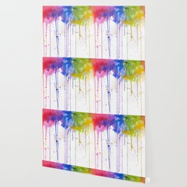 Rainbow Color Burst 2 - Watercolor  #Society6 Wallpaper