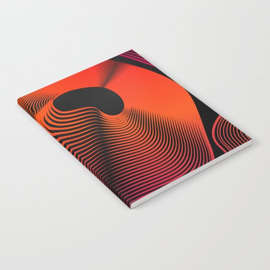 Abstract Moire Notebook