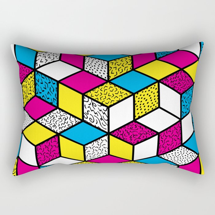 Memphis Design #7 Rectangular Pillow