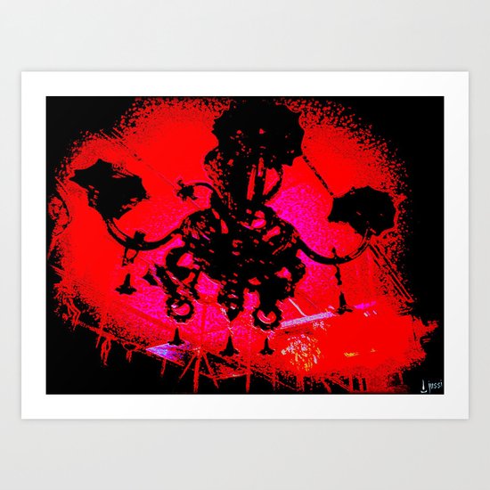 Hell's Chandelier Store Art Print