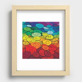 Colorful buttons illustration Recessed Framed Print