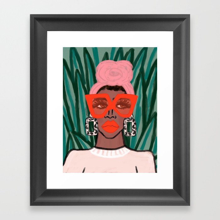 Red Shades Framed Art Print