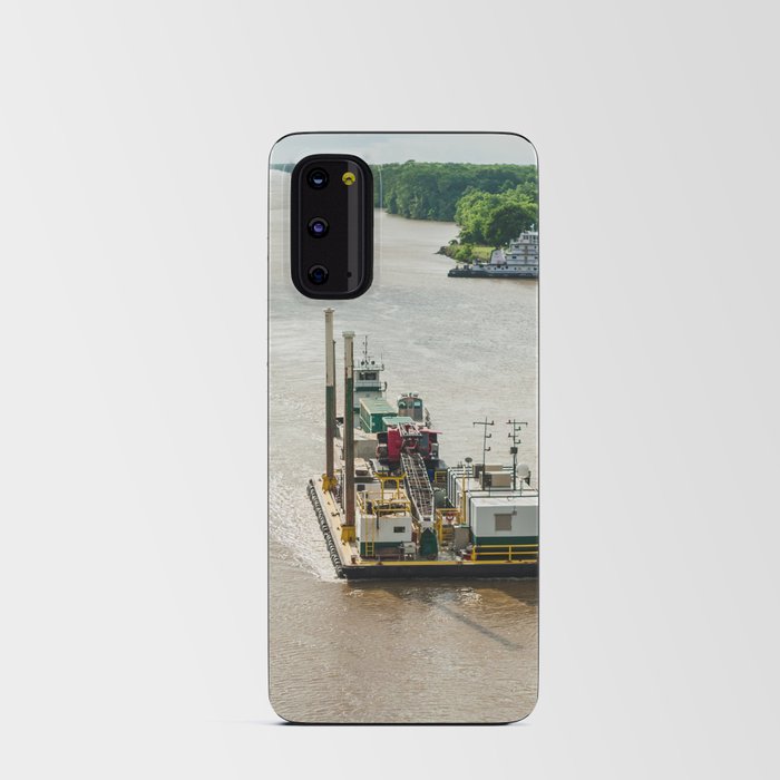 Barge on the Mississippi River Android Card Case