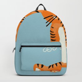 Cute Tiger Nursery Art Blue Backpack