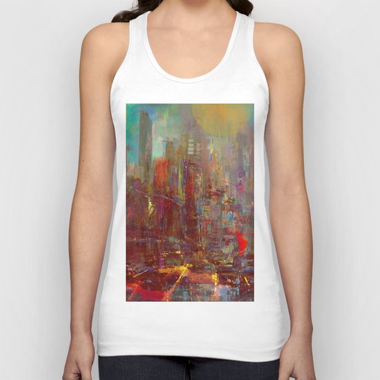 Abstract city Unisex Tank Top