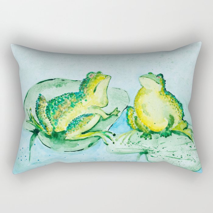Frogs Rectangular Pillow