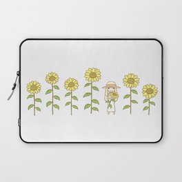 Sunflower Girl Laptop Sleeve