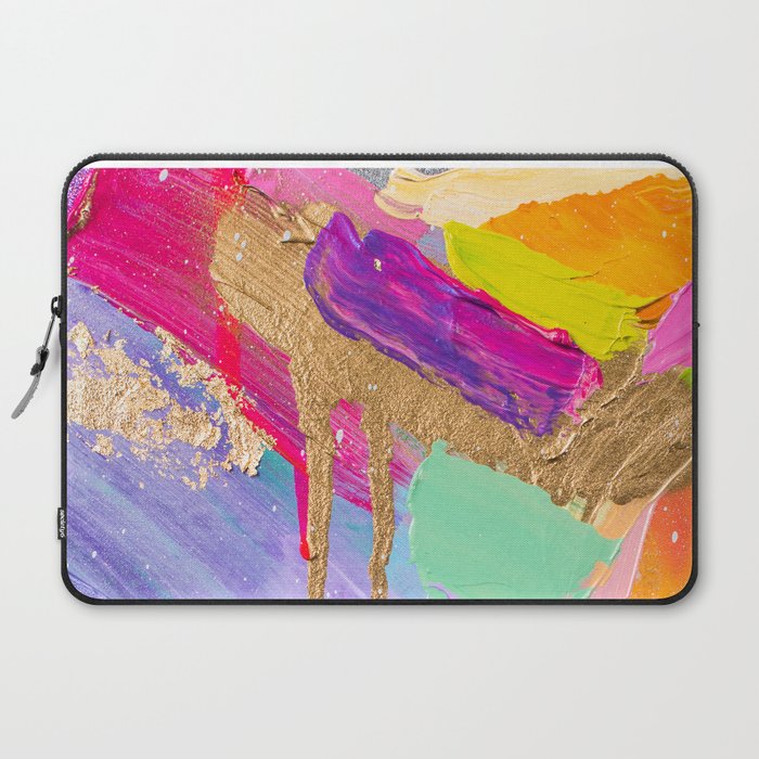 Contemporary Abstract Painting Laptop Sleeve By Katetoluzakova