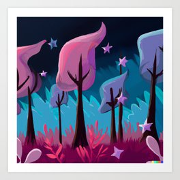 Magic Forest 3 Art Print