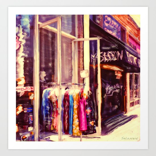 Melrose St, Los Angeles, CA Art Print