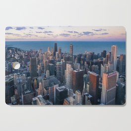 Chicago Skyline Graphic Art Cutting Board