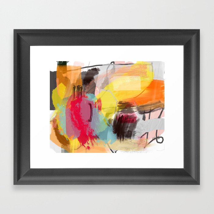 Breakfast with great music Framed Art Print