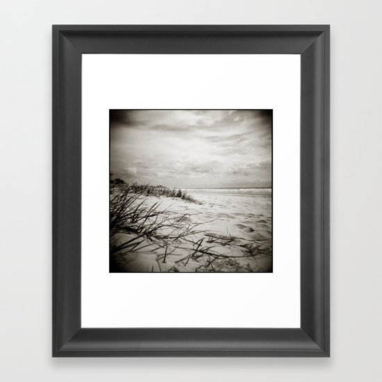 { sand, surf, sun } Framed Art Print