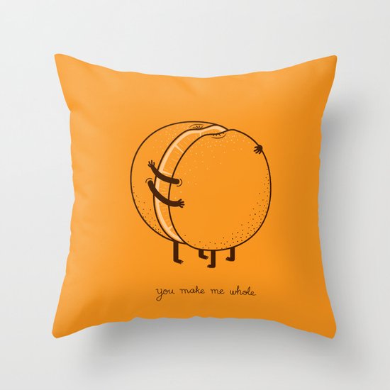 My better half Throw Pillow