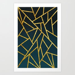 Golden triangle Art Print