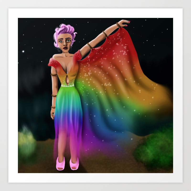 Lgbt Dress Art Print By Maddyleigh Society6