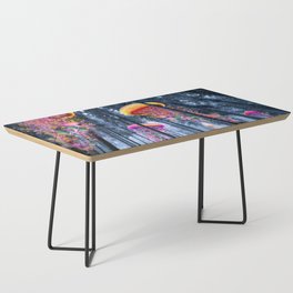 Winter Forest of Electric Jellyfish Worlds Coffee Table