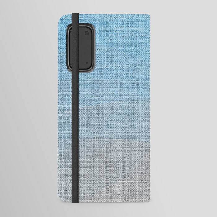Rustic Farmhouse Country Cloth Blue Android Wallet Case