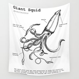 Giant Squid Wall Tapestry