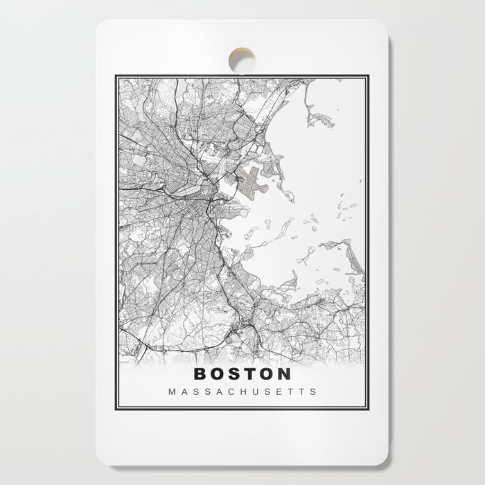 Boston Map Cutting Board