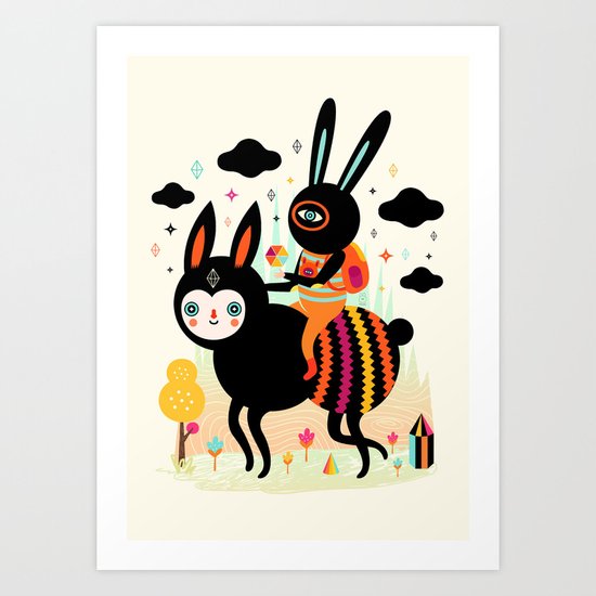 Walking Away Art Print