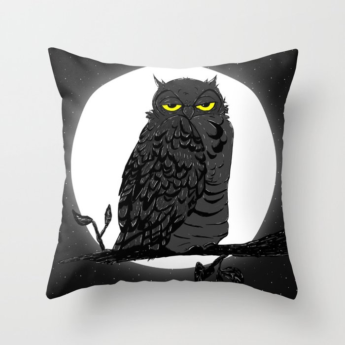 Night Owl V. 2 Throw Pillow