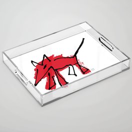Red Dog Acrylic Tray