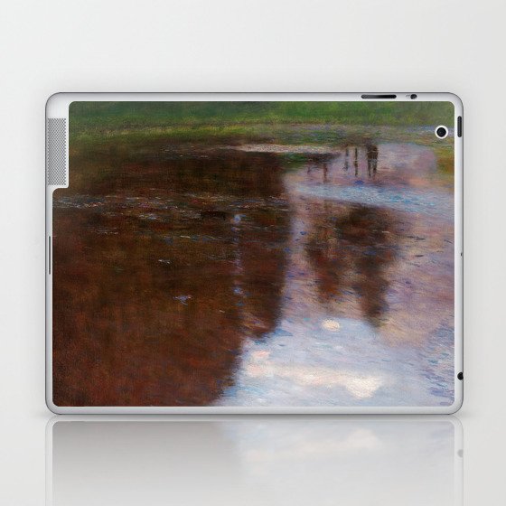 A Morning by the Pond by Gustav Klimt Laptop & iPad Skin
