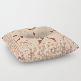 Lost Desert Tile - Adobe Floor Pillow