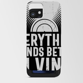 Everything sounds better on vinyl 80s aesthetic iPhone Card Case