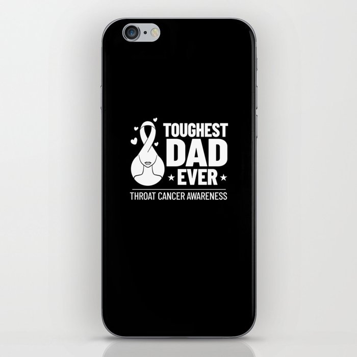 Head and Neck Throat Cancer Ribbon Survivor iPhone Skin